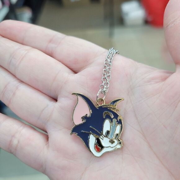 Brand New Tom & Jerry Silver Necklace - Picture 1 of 5